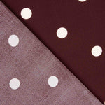 Polyester Krepp gepunktet Maroon - Ribes y Casals