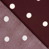 Polyester Krepp gepunktet Maroon - Ribes y Casals