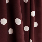 Polyester Krepp gepunktet Maroon - Ribes y Casals