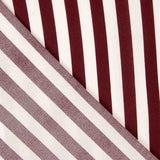 Polyester Krepp Kastanienbraun gestreift - Ribes y Casals