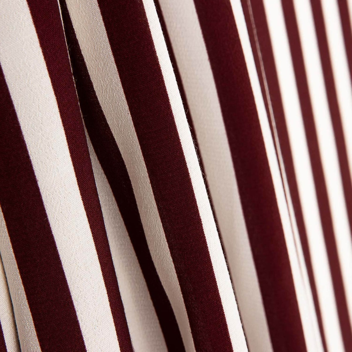 Polyester Krepp Kastanienbraun gestreift - Ribes y Casals
