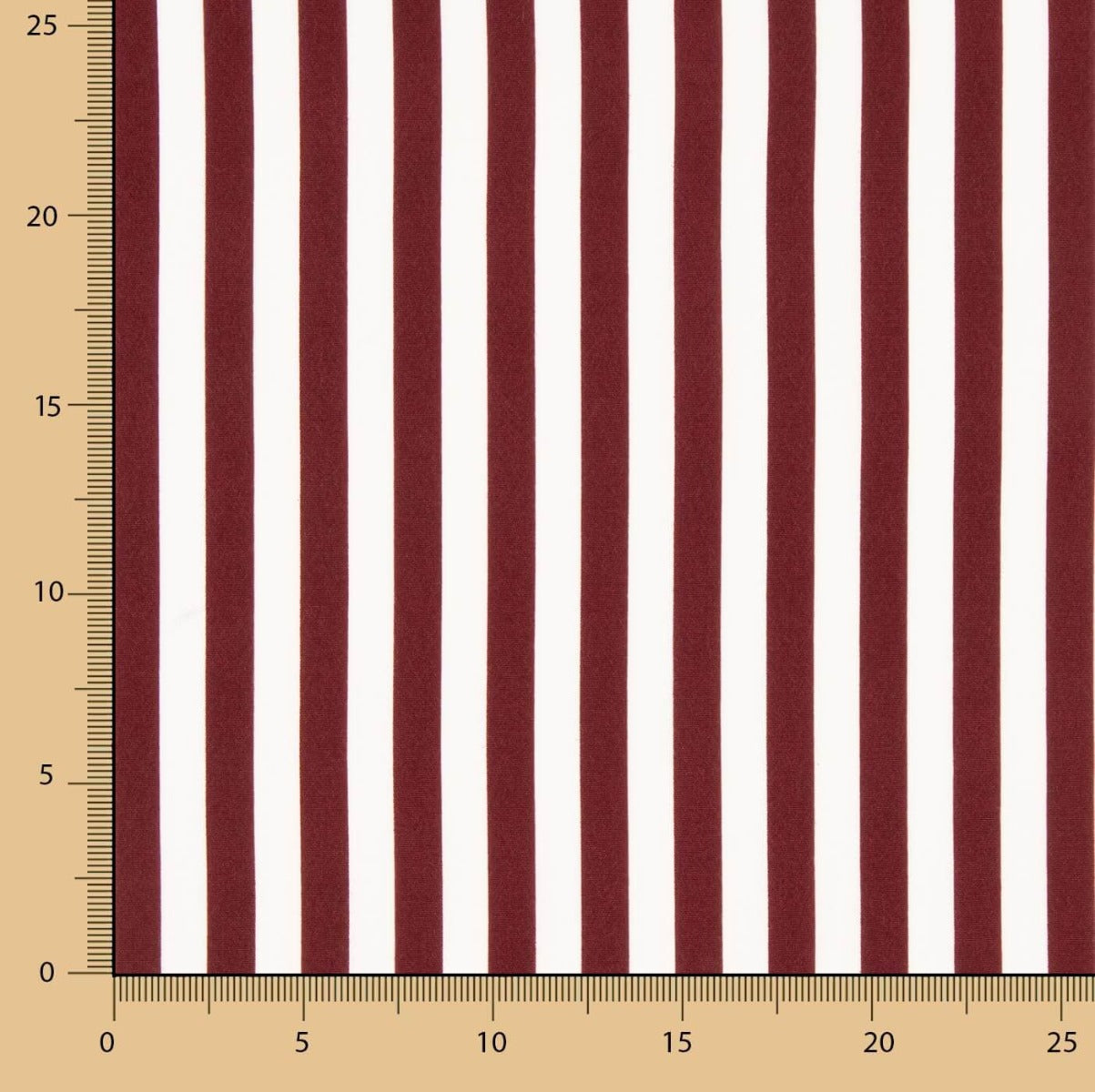 Polyester Krepp Kastanienbraun gestreift - Ribes y Casals