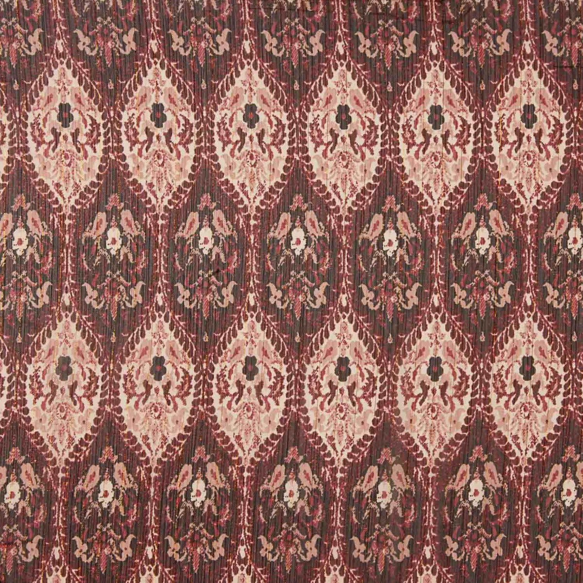 Bambula Lurex Polyester Ethnisch Granat - Ribes y Casals