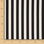 Krepp-Polyester Schwarz gestreift - Ribes y Casals