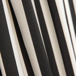 Krepp-Polyester Schwarz gestreift - Ribes y Casals