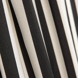 Krepp-Polyester Schwarz gestreift - Ribes y Casals