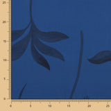 Satin-Viskose-Farbton Blume Blau - Ribes y Casals