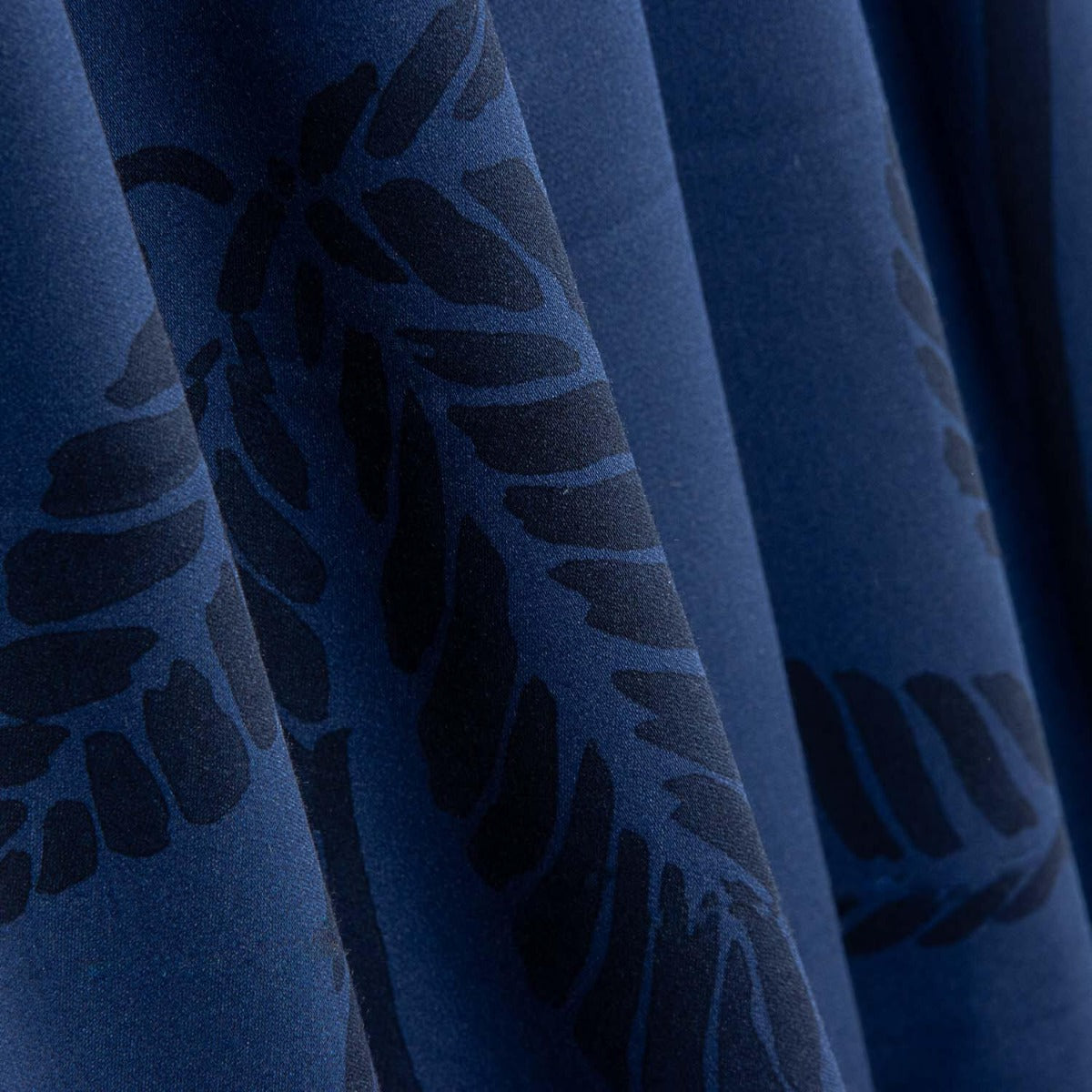 Satin-Viskose-Farbton Blume Blau - Ribes y Casals