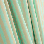 Satin Viskose zweifarbig grün-beige gestreift - Ribes y Casals