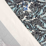 Satin Viskose Bicolour Print Bordüre - Ribes y Casals