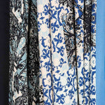 Satin Viskose Bicolour Print Bordüre - Ribes y Casals