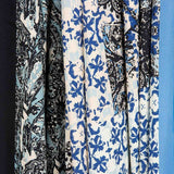 Satin Viskose Bicolour Print Bordüre - Ribes y Casals