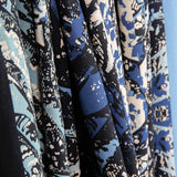 Satin Viskose Bicolour Print Bordüre - Ribes y Casals