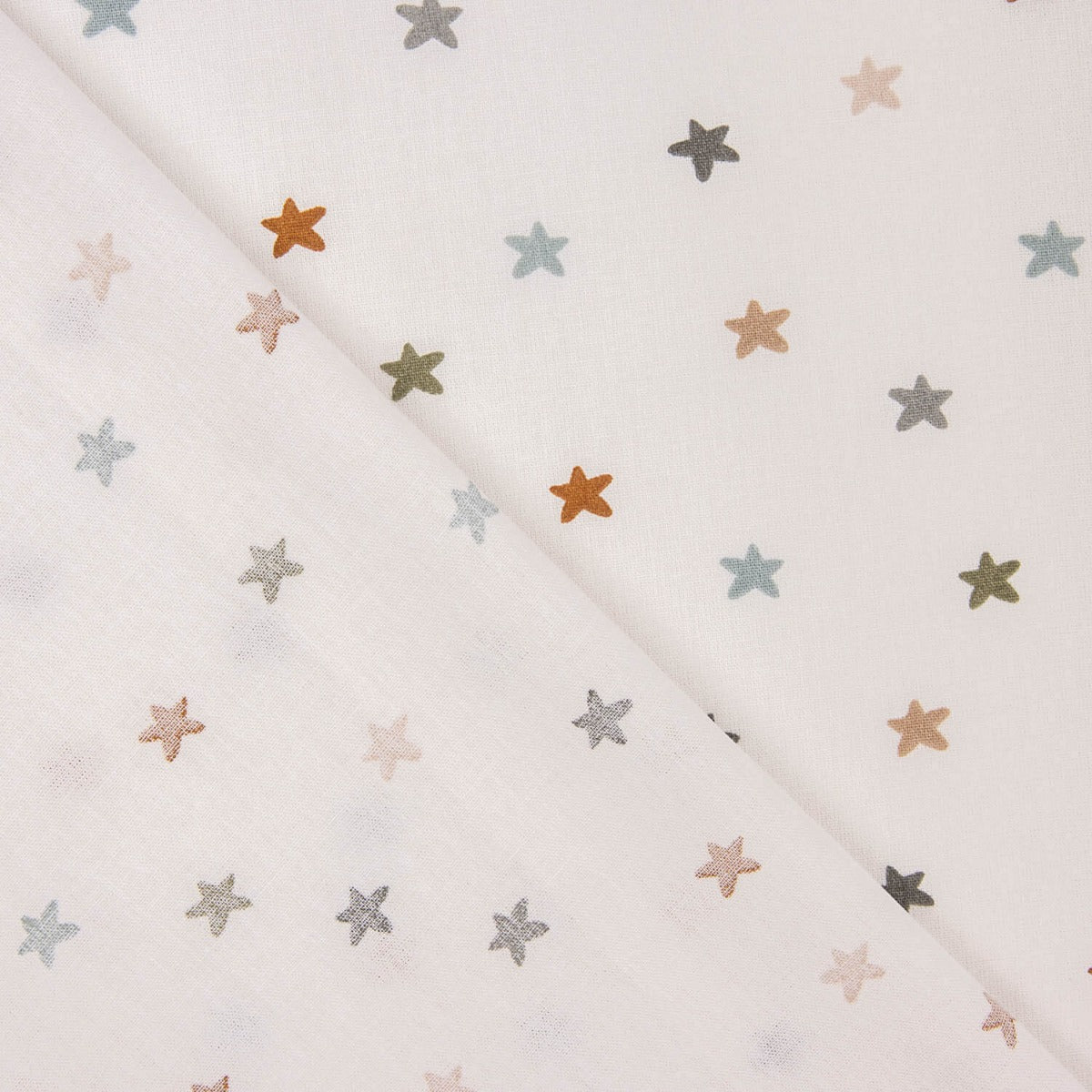 Baumwoll-Popeline Popeline Sterne Mehrfarbig 40 x 145 cm - Ribes y Casals