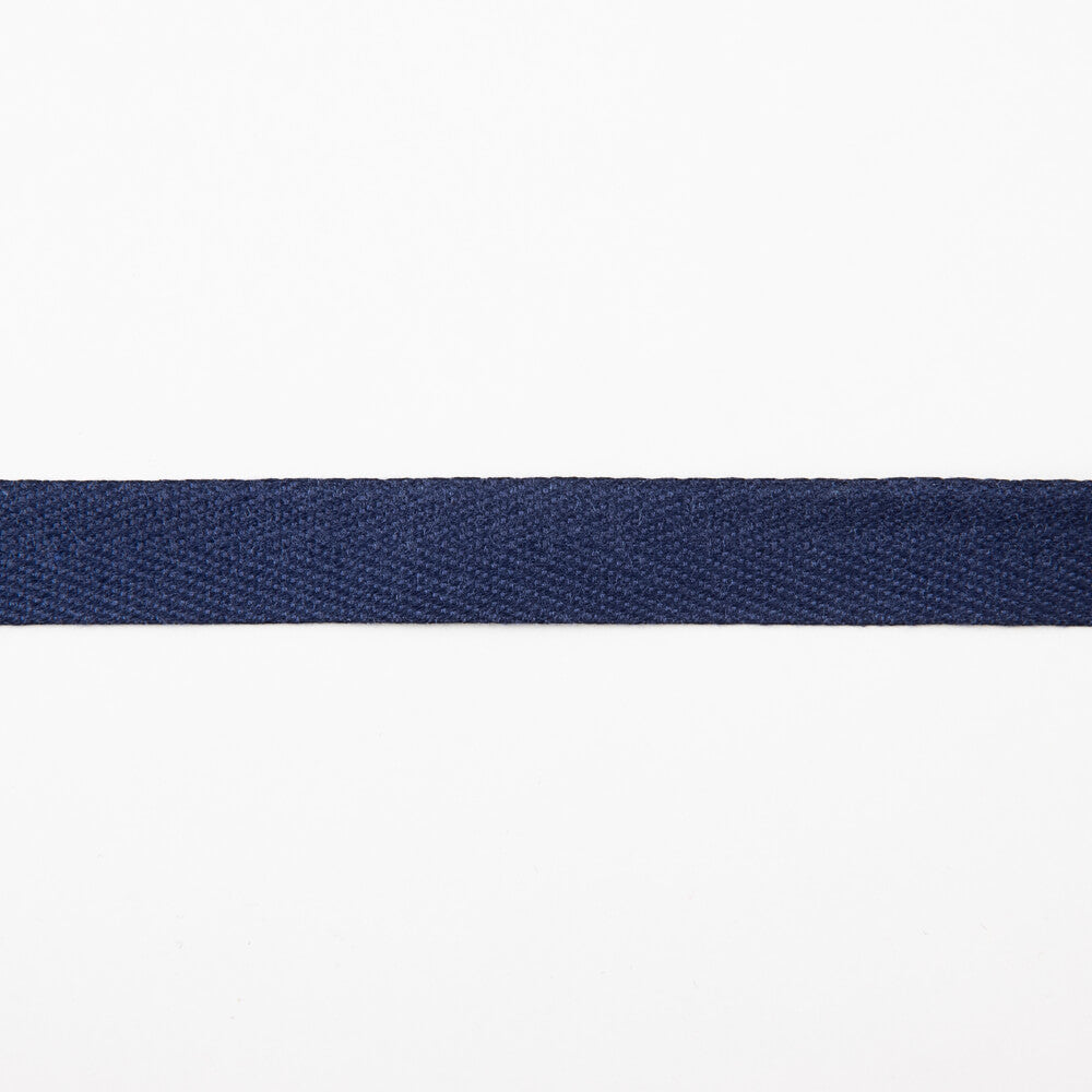 Fischgrätenband Navy Baumwolle - Ribes y Casals