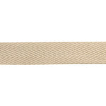 Baumwoll-Fischgrät-Band 30 mm, Farbe Beige - Ribes y Casals
