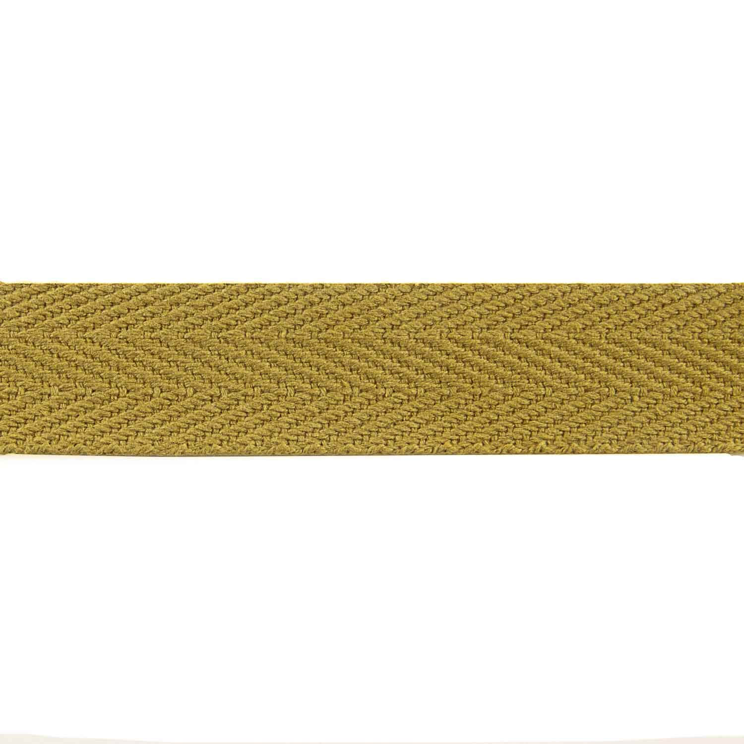 Baumwoll-Fischgrät-Band 30 mm Ocker - Ribes y Casals