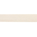 Baumwoll-Fischgrätband 30 mm, Farbe: Ecru - Ribes y Casals
