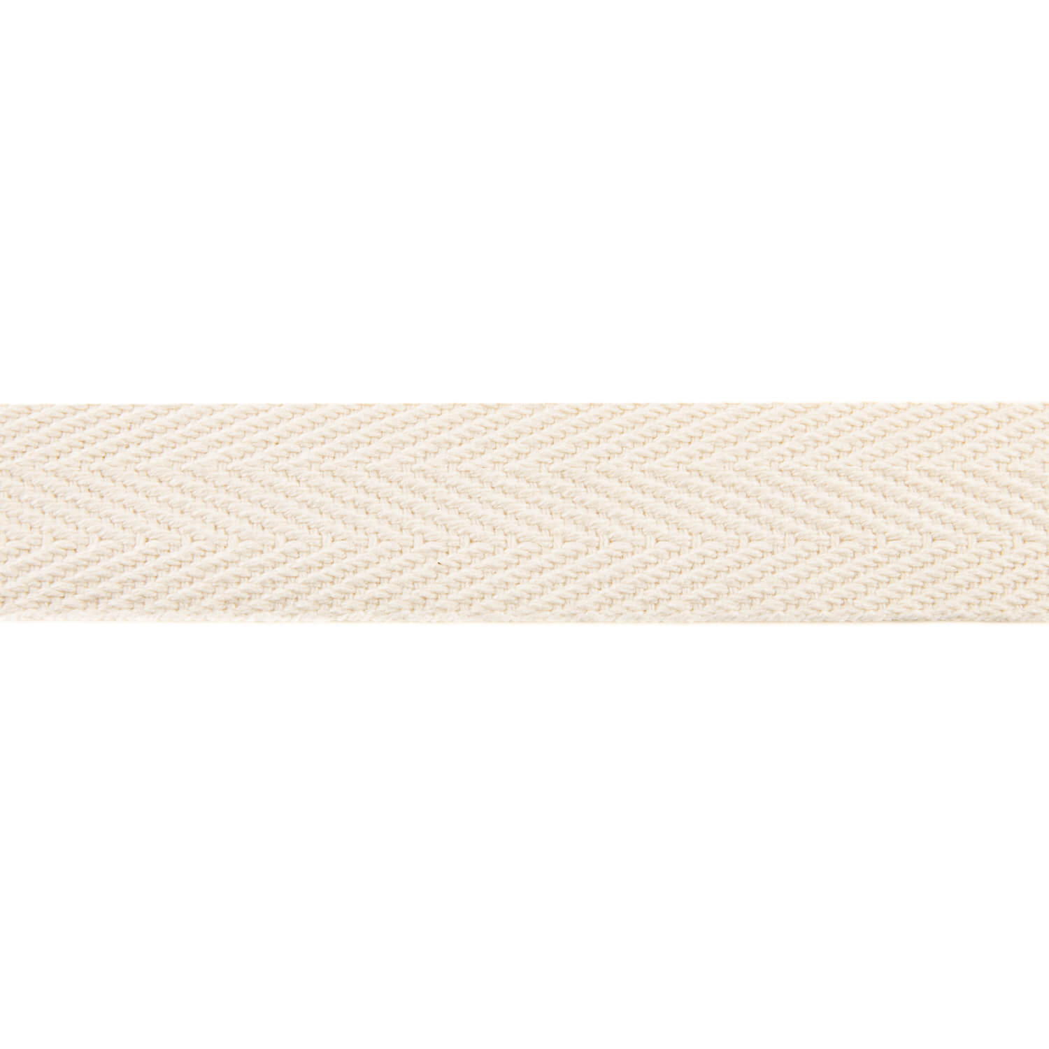 Baumwoll-Fischgrätband 30 mm, Farbe: Ecru - Ribes y Casals