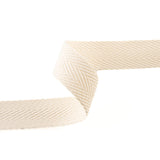 Baumwoll-Fischgrätband 30 mm, Farbe: Ecru - Ribes y Casals