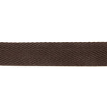 Baumwoll-Fischgrät-Band 30 mm Braun - Ribes y Casals