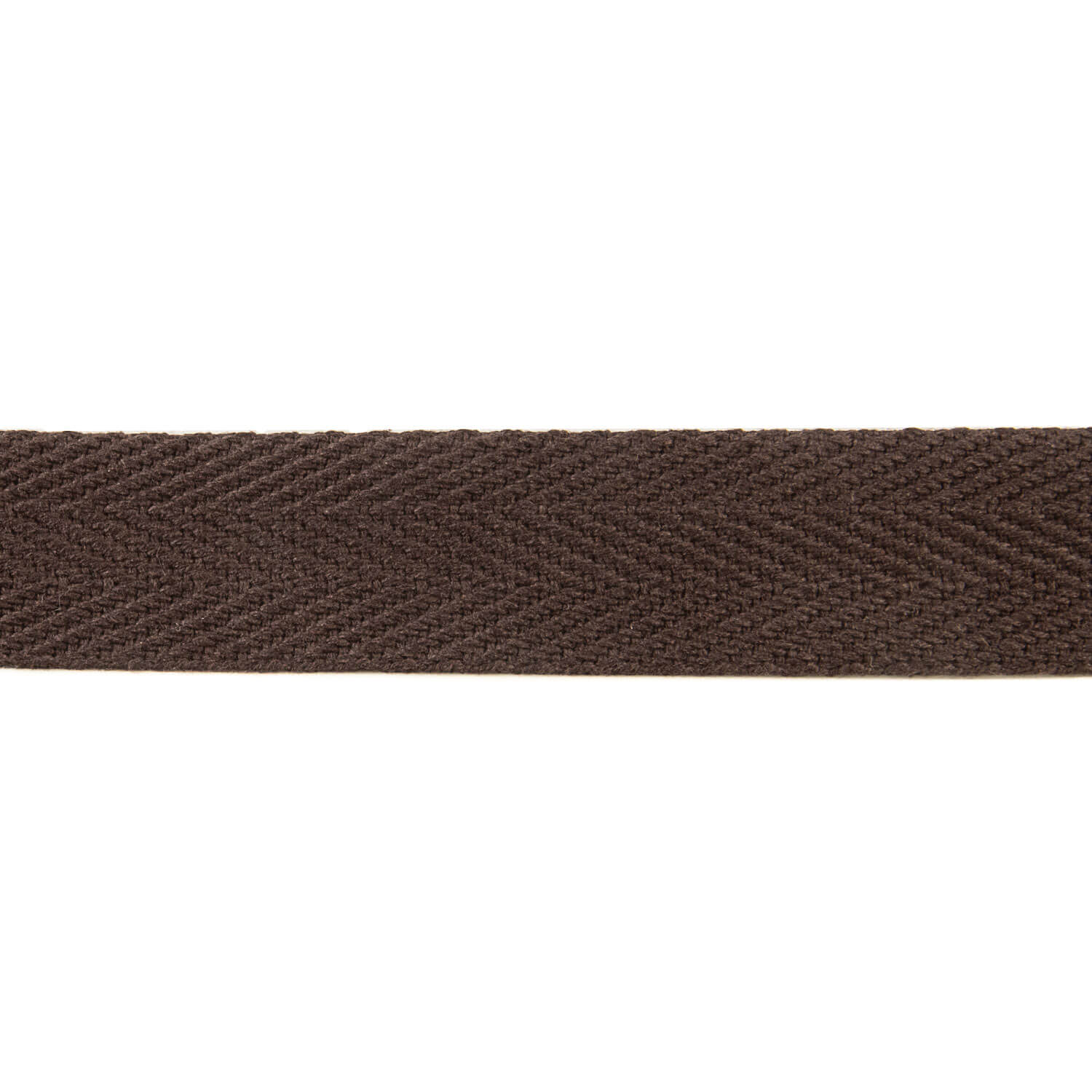 Baumwoll-Fischgrät-Band 30 mm Braun - Ribes y Casals