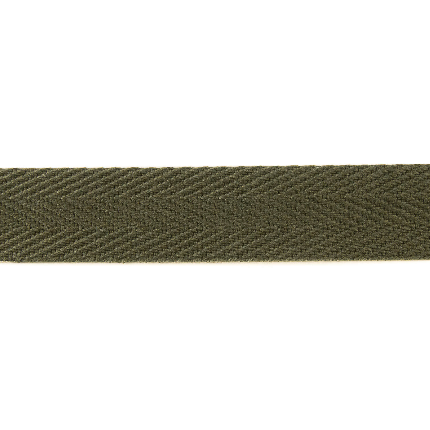 Baumwoll-Fischgrät-Band 30 mm Khaki-Grün - Ribes y Casals