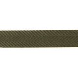 Baumwoll-Fischgrät-Band 30 mm Khaki-Grün - Ribes y Casals