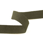 Baumwoll-Fischgrät-Band 30 mm Khaki-Grün - Ribes y Casals