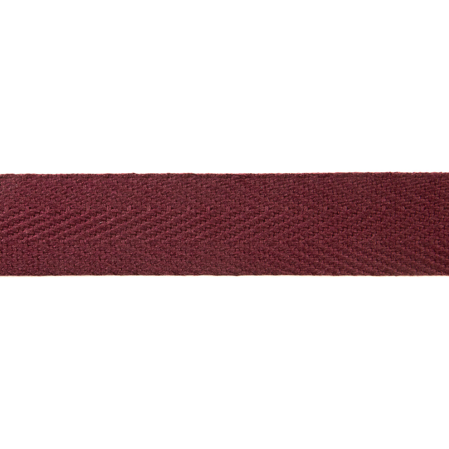 Baumwoll-Fischgrät-Band 30 mm Granat - Ribes y Casals
