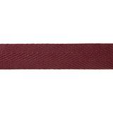 Baumwoll-Fischgrät-Band 30 mm Granat - Ribes y Casals