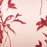 Satin Viskose Floral Aquarell Rot - Ribes y Casals