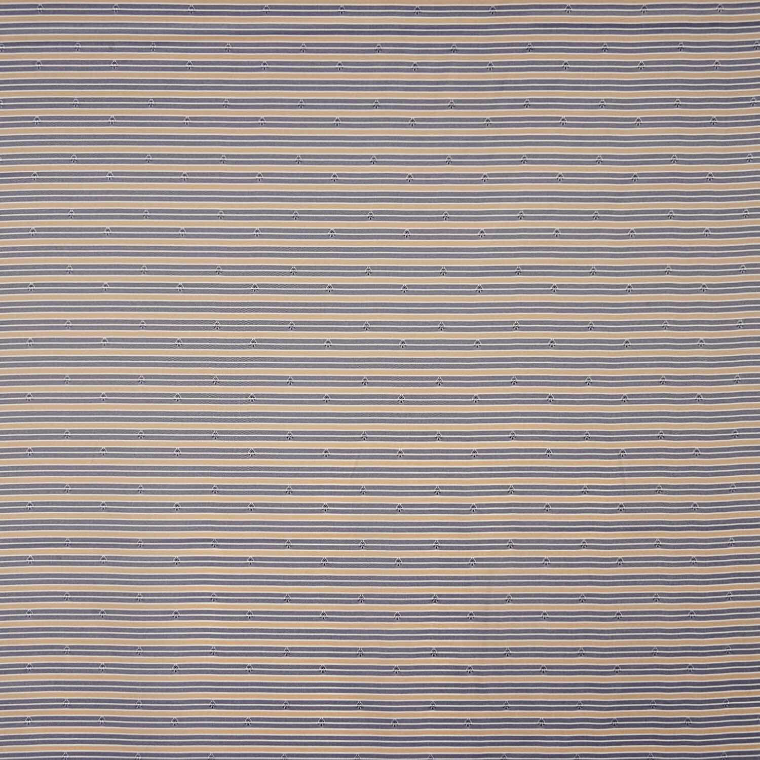 Futter Retal Leinen Braun Gestreift Jacquard 180 x 140 cm - Ribes y Casals