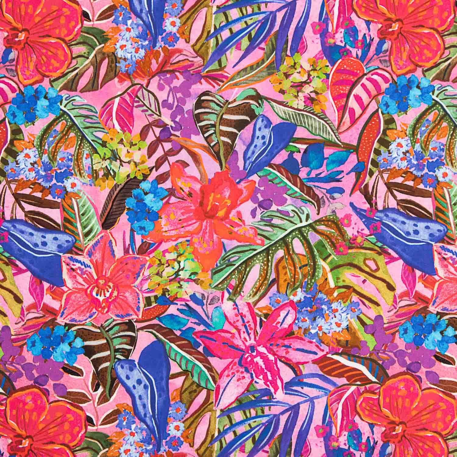 Bedruckte Viskose „Selva Fucsia“ - Ribes y Casals