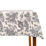 Toile de Jouy Kunstharz Baumwolle Schwarz-Weiß - Ribes y Casals