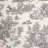 Toile de Jouy Kunstharz Baumwolle Schwarz-Weiß - Ribes y Casals