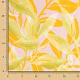 Satin Palme Print Rosa - Ribes y Casals