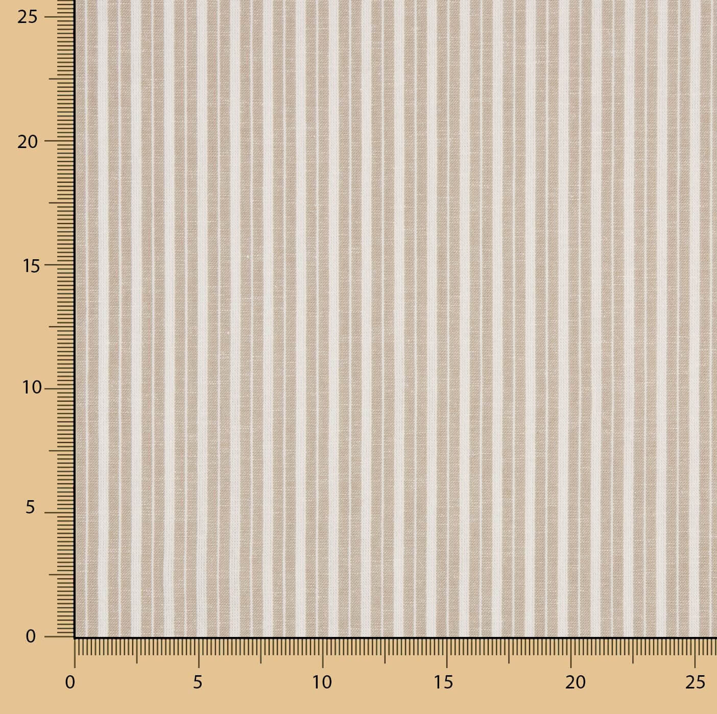 Leinen Baumwolle Beige gestreift - Ribes y Casals