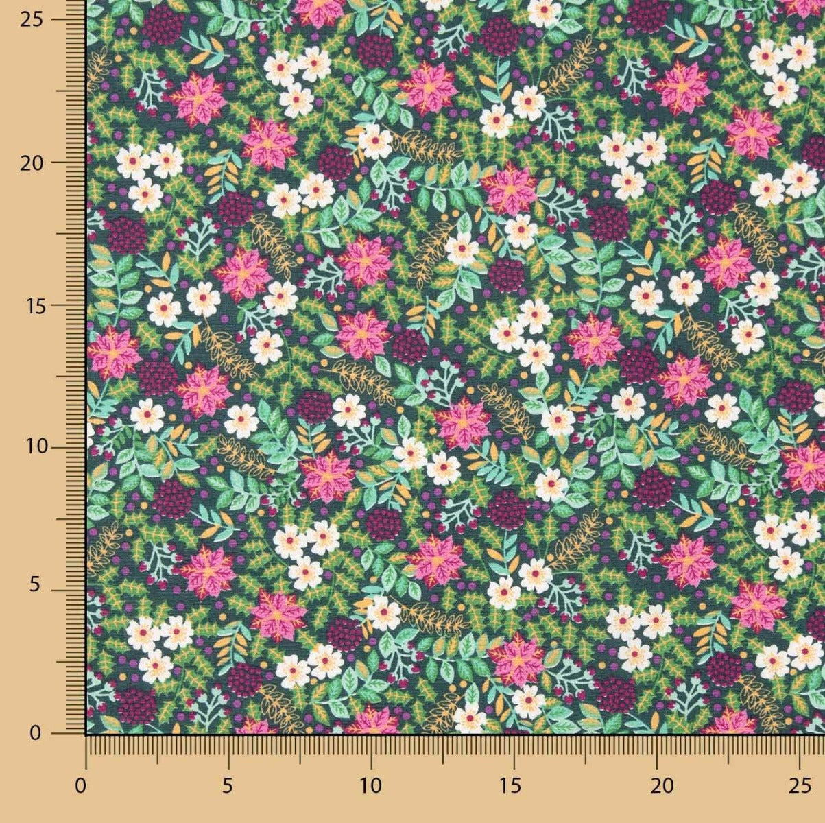 Wild Marine Garden Popeline 80 x 150 cm - Ribes y Casals