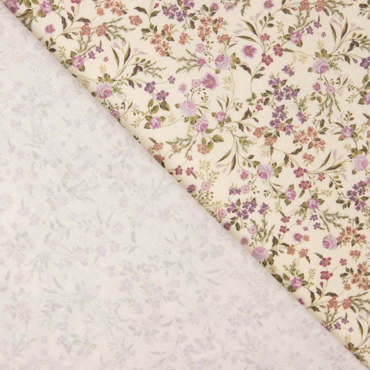 Batiste Baumwolle Wild Garden Mauve - Ribes y Casals