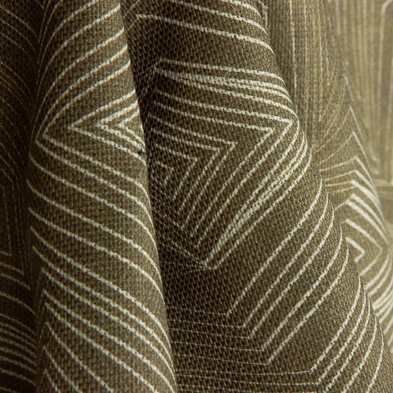Geometrischer Bodendruck aus Leinen und Jute - Ribes y Casals
