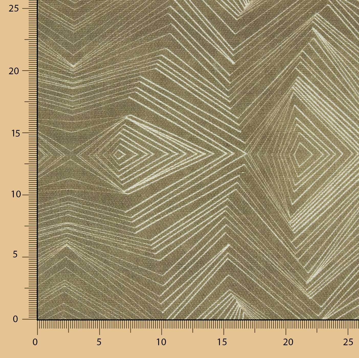 Geometrischer Bodendruck aus Leinen und Jute - Ribes y Casals