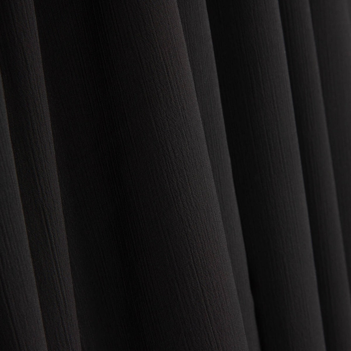 Georgette Bambula Polyester Schwarz - Ribes y Casals