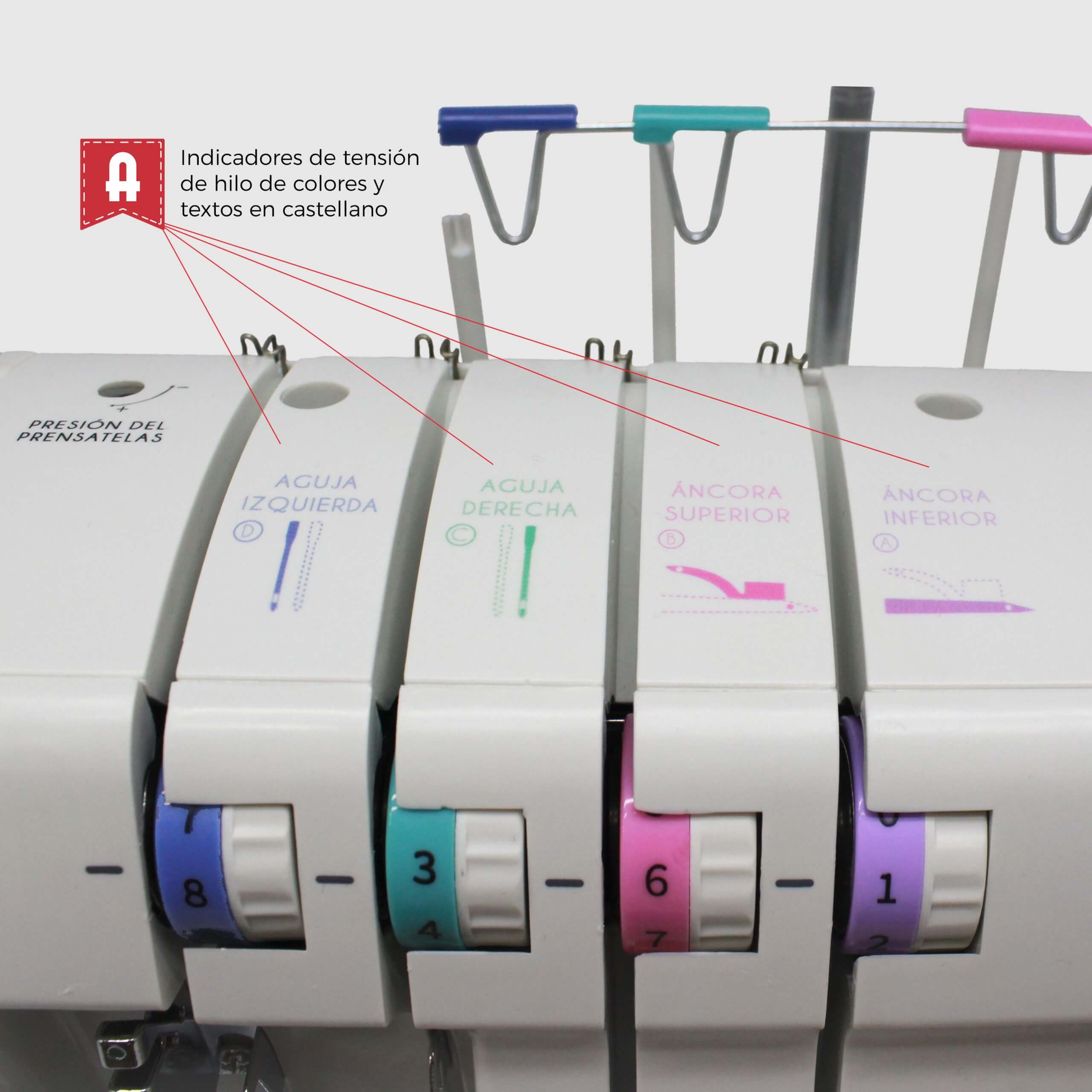 Overlockmaschine Alfa Precise Essence Overlocker Overlocker - Ribes y Casals