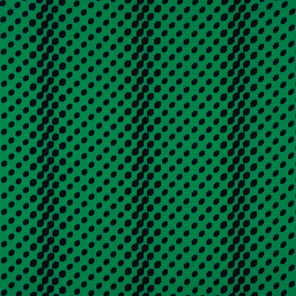 Geosmaragdgrüner Polyester-Krepp - Ribes y Casals