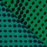 Geosmaragdgrüner Polyester-Krepp - Ribes y Casals