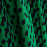 Geosmaragdgrüner Polyester-Krepp - Ribes y Casals
