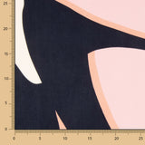 Rosa geblümte Gaze - Ribes y Casals