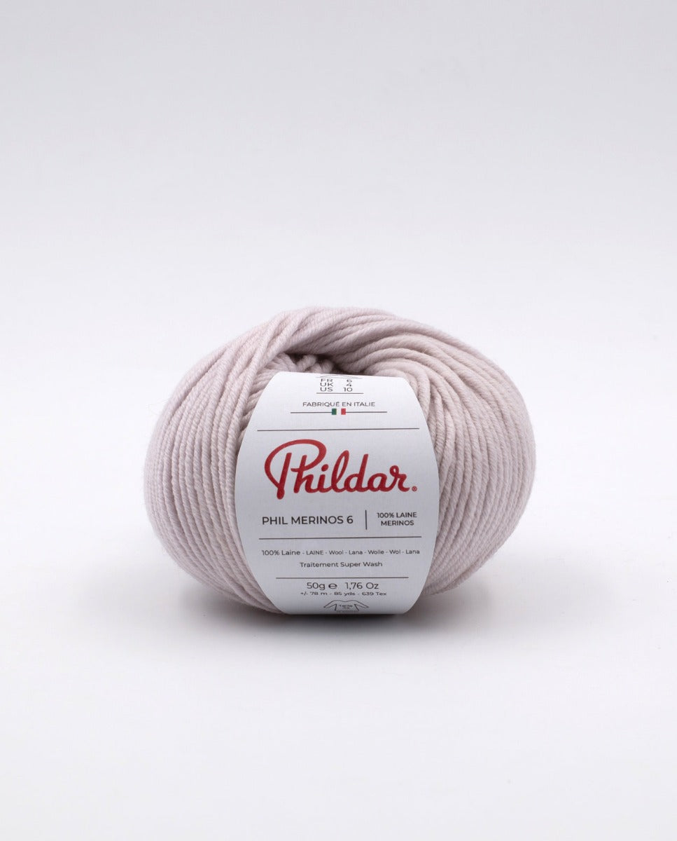Phil Merinos Wolle Beige Rosa - Ribes y Casals