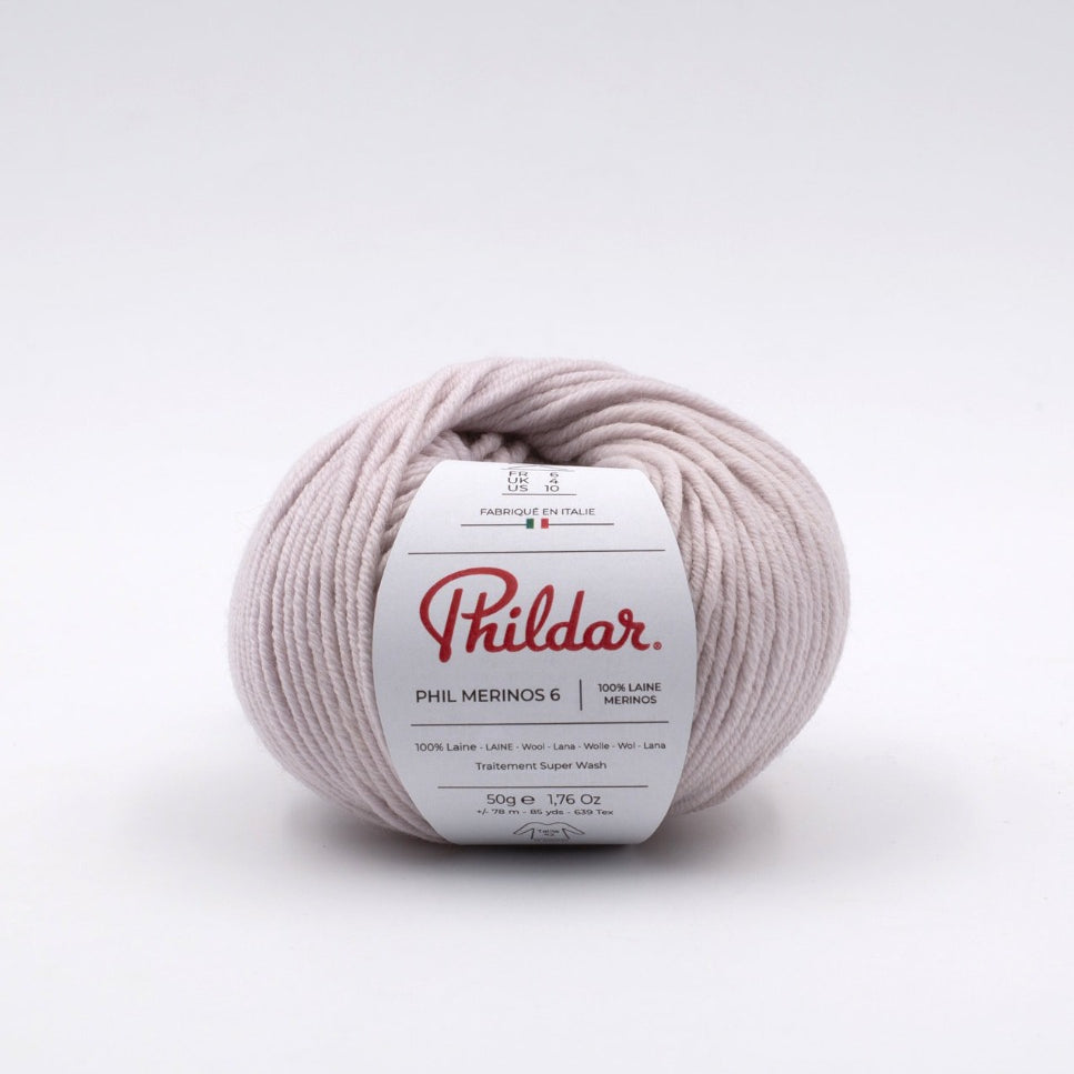 Phil Merinos Wolle Beige Rosa - Ribes y Casals